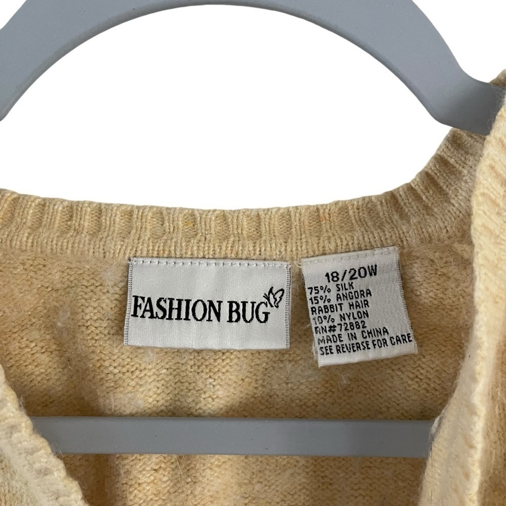 Fashion Bug Women Sweater Silk and Angora Blend Size 18/29 - Picture 2 of 5